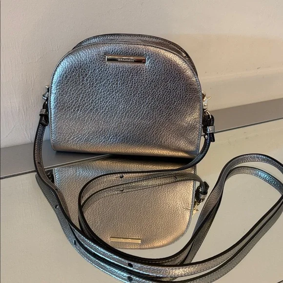 🆕 BRAHMIN Leah Anthracite Moonlit Crossbody Bag Genuine Leather - Picture 1 of 16